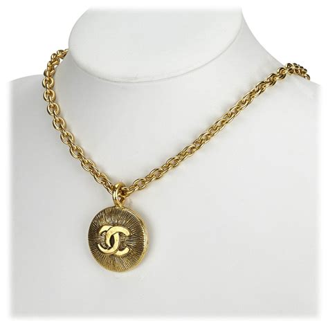 chanel pendant gold+ stamped 146|chanel gold jewelry.